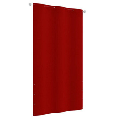 Berkfield Balcony Screen Red 120X240 Cm Oxford Fabric - image 1