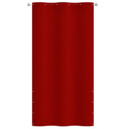 Berkfield Balcony Screen Red 120X240 Cm Oxford Fabric - thumbnail 2