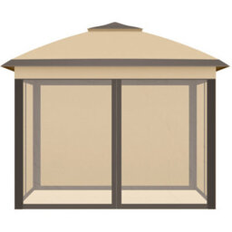 Outsunny Pop Up Gazebo Height Adjustable Canopy Tent W/ Carrying Bag, Beige - thumbnail 8