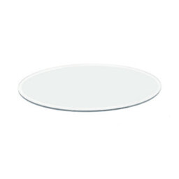 Thehotsale Bathroom Glass Material Oblique Round Makeup Mirror Bathroom Mirror 40Cm Dia - thumbnail 4