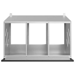 Walplus Chicken Nesting Box With 3 Compartments Galvanized Silver Metal - thumbnail 5