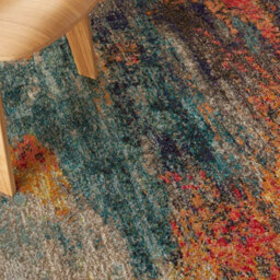 Multicolor Abstract Modern Easy To Clean Rug For Dining Room-160Cm X 221Cm - thumbnail 4