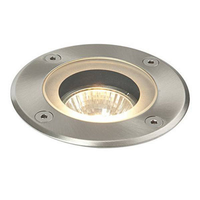 Luminosa Lighting Luminosa Pillar 1 Light Outdoor Recessed Light Marine Grade Brushed Stainless Steel, Glass Ip65, Gu10 - image 1