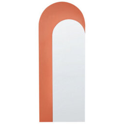 Beliani Wall Mirror Groises 55 Cm 140 Cm Orange - thumbnail 1
