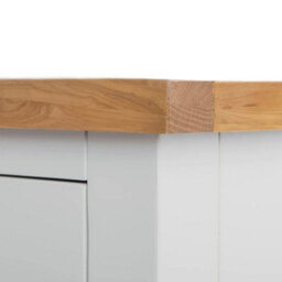 Farro Grey Xl 8 Drawer Chest Fully Assembled - Painted With Oak Top By Roseland Furniture - thumbnail 9