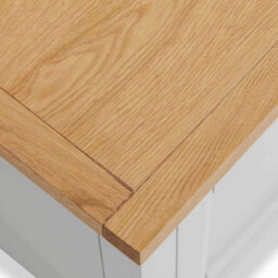 Farro Grey Xl 8 Drawer Chest Fully Assembled - Painted With Oak Top By Roseland Furniture - thumbnail 8