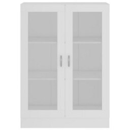 Berkfield Vitrine Cabinet White 82.5X30.5X115 Cm Engineered Wood - thumbnail 6