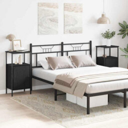 Berkfield Bedside Cabinets 2 Pcs Black Oak 41X31X80 Cm Engineered Wood - thumbnail 1