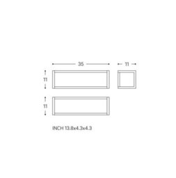 Cosmic Shelf With Towel Rail, Silver Gloss, Wall-Mounted, 55 Cm. Collection The Grid - thumbnail 5