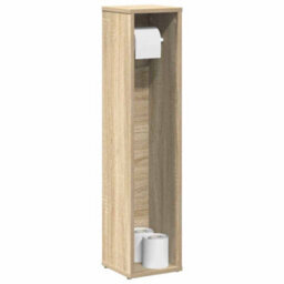 Walplus Bathroom Cabinet With Roll Holder Sonoma Oak 20.5X20X90 Cm - thumbnail 1