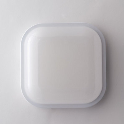 Luminosa Lighting Luminosa Ever Led Outdoor Flush White, Ip65 1200Lm 4000K 16.9X16.9X6.2Cm - image 1