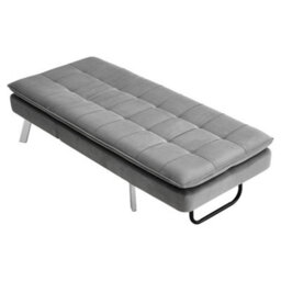 Thehotsale Upholstered Chaise Lounge Chair Grey - thumbnail 4