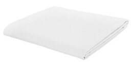 Catherine Lansfield Bedroom Easy Iron Percale Combed Flat Sheet White - thumbnail 1