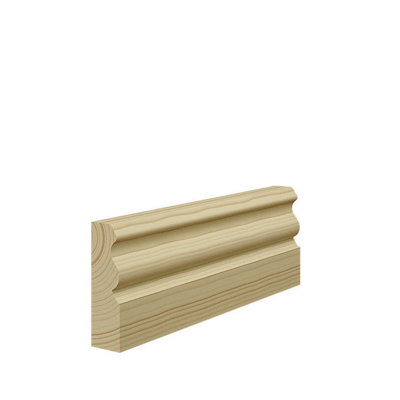 Skirting World Vintage 2 Pine Architrave 69mm X 21mm Double Set (2 Legs 2440mm, 1 Head 2440mm), Primed (Pack Of 3)