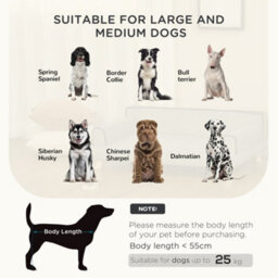 Pawhut Dog Sofa W/ Legs, Water-Resistant Fabric For Large, Medium Dogs - Grey - thumbnail 4