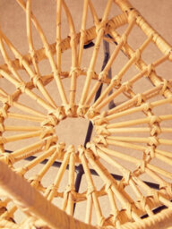 Orsina Rattan Chair, Easy To Clean Outdoor Chair, Backrest Rattan Office Chair - thumbnail 8