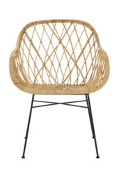 Orsina Rattan Chair, Easy To Clean Outdoor Chair, Backrest Rattan Office Chair - thumbnail 9