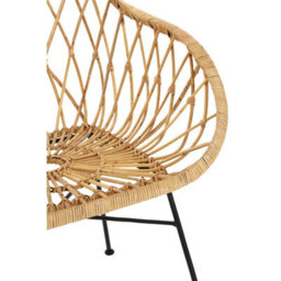Orsina Rattan Chair, Easy To Clean Outdoor Chair, Backrest Rattan Office Chair - thumbnail 6