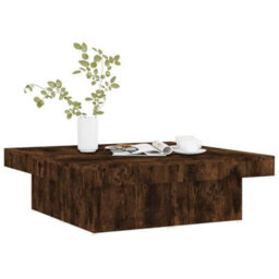 Vidaxl Coffee Table Smoked Oak 90X90X28 Cm Engineered Wood - thumbnail 3