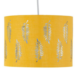 First Choice Lighting Fern Ochre Cut Out 30Cm Pendant Lightshade - thumbnail 2
