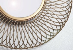 Aspect Furniture Juliet Round Accent Mirror,sunburst Design,gold - thumbnail 5