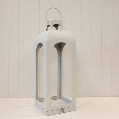 Satchville Off White Metal Open Faced Lantern - image 1