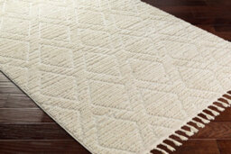 Livabliss Nora-Geometric Grey Ivory High Pile Fringe Living Dining Bedroom Rug 200 X 275 Cm Easy Care, Non Shedding - thumbnail 6