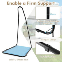 Hammock Chair Stand Height Adjustable Hanging Chair Stand - thumbnail 4