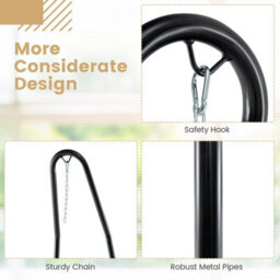 Hammock Chair Stand Height Adjustable Hanging Chair Stand - thumbnail 3