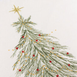 Wylder Nature Twinkling Tree Trio Embroidered Polyester Filled Cushion - thumbnail 5