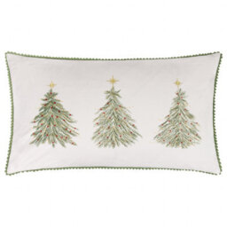 Wylder Nature Twinkling Tree Trio Embroidered Polyester Filled Cushion - thumbnail 2