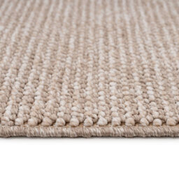 Loomed Neutral Minimalistic Cream Beige Boucle Textured Soft Area Rug 160Cm X 230Cm - thumbnail 4