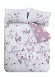 Catherine Lansfield Bedding Scatter Butterfly Duvet Cover Set With Pillowcases Heather - thumbnail 5