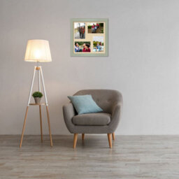 AK Frames 12X12 Green Modern Multi Photo Frame With Ivory Mount - Holds 4 Apertures (4X) 6X4 Photos - thumbnail 3