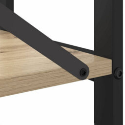 Berkfield Modern Bookcase Sonoma Oak 80 X 30 X 48.5 Cm Engineered Wood - thumbnail 9