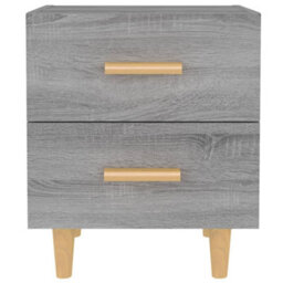 Berkfield Bed Cabinets 2 Pcs Grey Sonoma 40X35X47.5 Cm - thumbnail 3