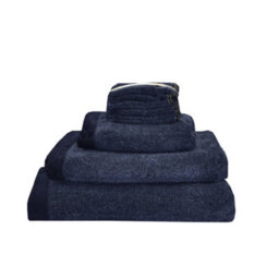 Drift Abode Eco Navy Soft Sustainable Heavyweight Bci Cotton Towel - thumbnail 6