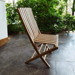 Minster Miami Garden Folding Chair - L37 X W47 X H95 Cm - Teak - thumbnail 4