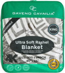 Gc Gaveno Cavailia Premium Fleece Weighted Blanket 6Kg - 2 Ply Fluffy Fleece Polyester Heavy Weight Bed Blanket (200 X 240 Cm) - thumbnail 7
