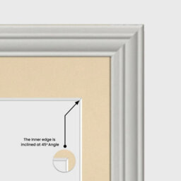 AK Frames 40X20Cm Light Grey Classic Multi Photo Frame With Ivory Mount - Holds 3 Apertures (3X) 6X4 Photos - thumbnail 7