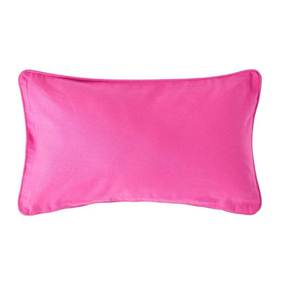 Homescapes Cotton Plain Cerise Rectangular Cushion Cover, 30 X 50 Cm - image 1