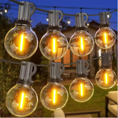 Kokoma 120Ft Outdoor String Lights G40 Led 60+2 Bulbs