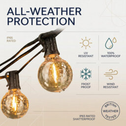 Kokoma 120Ft Outdoor String Lights G40 Led 60+2 Bulbs - thumbnail 2