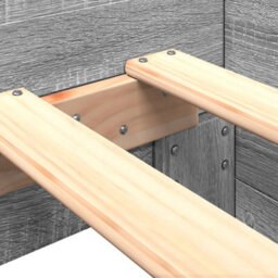 Berkfield Bed Frame Without Mattress Grey Sonoma 90X200 Cm Engineered Wood - thumbnail 7