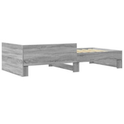 Berkfield Bed Frame Without Mattress Grey Sonoma 90X200 Cm Engineered Wood - thumbnail 6