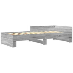 Berkfield Bed Frame Without Mattress Grey Sonoma 90X200 Cm Engineered Wood - thumbnail 3