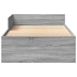 Berkfield Bed Frame Without Mattress Grey Sonoma 90X200 Cm Engineered Wood - thumbnail 5