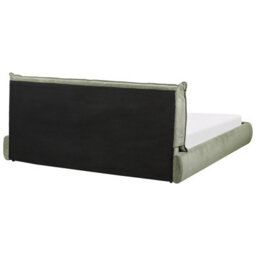 Beliani Waterbed Corduroy Vinay 180 X 200 Cm (Eu Super King) Olive Green - thumbnail 8