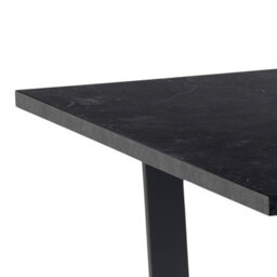 Furniture To Go Amble Dining Table With Black Marble Melamine Top & Black Legs - thumbnail 7