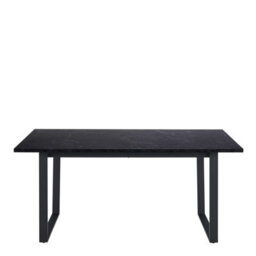 Furniture To Go Amble Dining Table With Black Marble Melamine Top & Black Legs - thumbnail 2